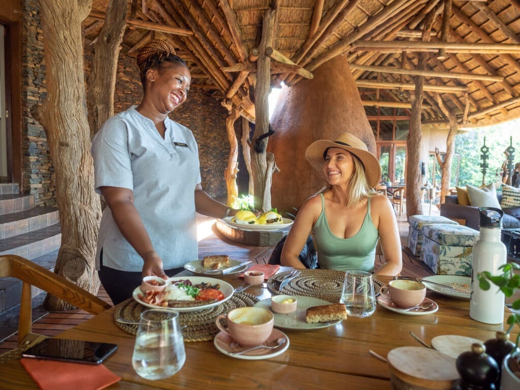 Sunset over Dithaba Lodge in Madikwe Game Reserve